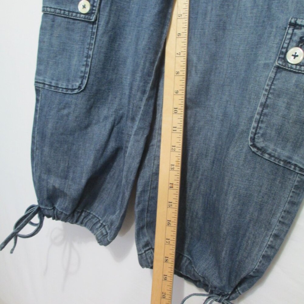 NWT Talbots Jean Cargo Capris Women Size 8 Vintage Y2K - Picture 4 of 7